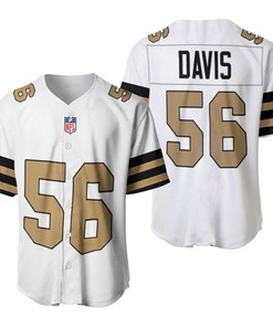 New Orleans Saints Demario Davis #56 Nfl American Football Team Logo Color Rush Custom 3d Designed Allover Gift For Saints Fans Baseball Jersey - Robokeg