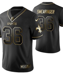 New Orleans Saints D.j. Swearinger 36 2021 Nfl Golden Brandedition Black Jersey Gift For Saints Fans - Robokeg