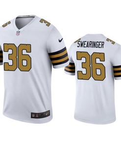 New Orleans Saints D.j. Swearinger White Color Rush Legend Jersey - Robokeg