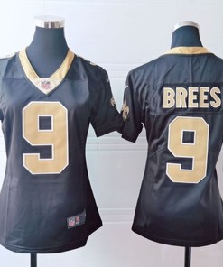 New Orleans Saints Drew Brees #9 Nfl 2020 Dark Brown Womens Jersey - Robokeg