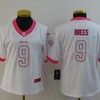 New Orleans Saints Drew Brees #9 Nfl 2020 White Womens Jersey - Robokeg