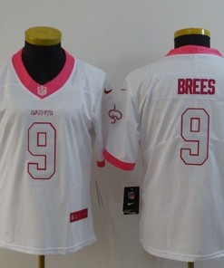 New Orleans Saints Drew Brees #9 Nfl 2020 White Womens Jersey - Robokeg