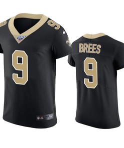 New Orleans Saints Drew Brees Black 100th Season Vapor Elite Jersey - Robokeg