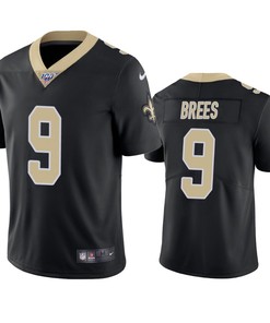 New Orleans Saints Drew Brees Black 100th Season Vapor Limited Jersey - Robokeg