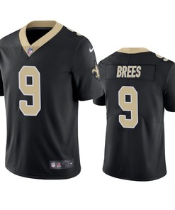 New Orleans Saints Drew Brees Black Vapor Limited Jersey - Robokeg