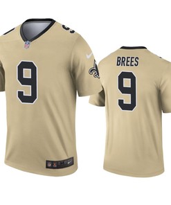 New Orleans Saints Drew Brees Gold Inverted Legend Jersey - Robokeg