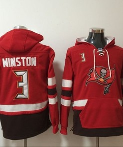 New Orleans Saints Jameis Winston #3 Nfl 2020 Red Hoodie Jersey - Robokeg