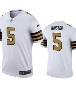 New Orleans Saints Jameis Winston White Color Rush Legend Jersey - Robokeg