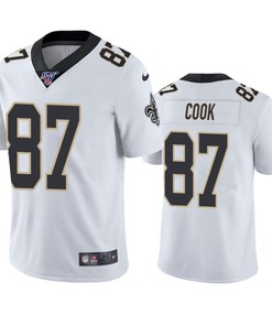 New Orleans Saints Jared Cook White 100th Season Vapor Limited Jersey - Robokeg