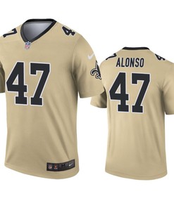 New Orleans Saints Kiko Alonso Gold Inverted Legend Jersey - Robokeg