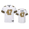 New Orleans Saints Kiko Alonso White Color Rush Game Jersey - Robokeg