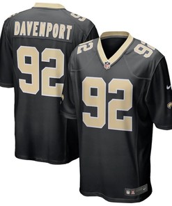 New Orleans Saints Marcus Davenport #92 Nfl 2020 Black Jersey Jersey - Robokeg