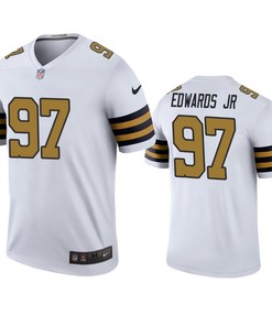 New Orleans Saints Mario Edwards Jr White Color Rush Legend Jersey - Robokeg