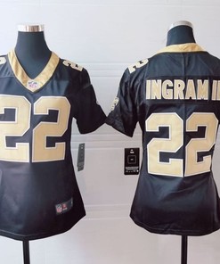 New Orleans Saints Mark Ingram #22 Nfl 2020 Dark Brown Womens Jersey - Robokeg