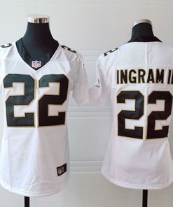 New Orleans Saints Mark Ingram #22 Nfl 2020 White Womens Jersey - Robokeg