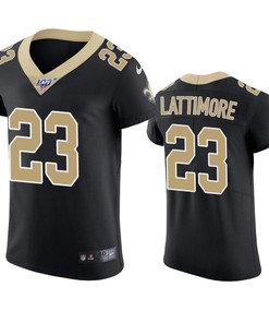 New Orleans Saints Marshon Lattimore Black 100th Season Vapor Elite Jersey - Robokeg