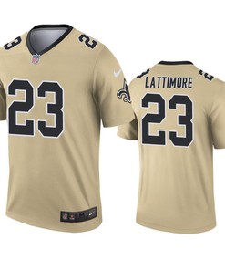 New Orleans Saints Marshon Lattimore Gold Inverted Legend Jersey - Robokeg