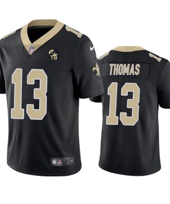 New Orleans Saints Michael Thomas Black Tom Benson Memorial Patch Vapor Limited Jersey - Robokeg