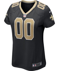 New Orleans Saints Nike Womens 2018 Custom Game Jersey - Black - Robokeg