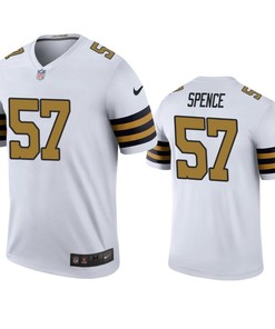 New Orleans Saints Noah Spence White Color Rush Legend Jersey - Robokeg