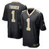 New Orleans Saints Payton Turner Black 2021 Nfl Draft First Round Pick Game Mens Jersey Gift For Saints Fans - Robokeg
