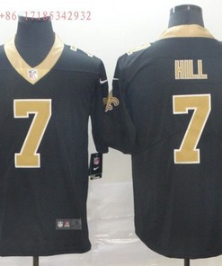 New Orleans Saints Tayson Hill #7 Nfl 2020 Black Jersey Jersey - Robokeg