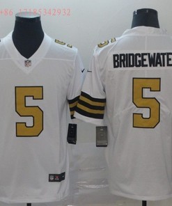 New Orleans Saints Teddy Bridgewater #5 Nfl 2020 White Jersey Jersey - Robokeg
