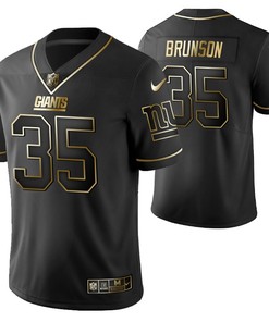 New Orleans Saints T.j. Brunson 35 2021 Nfl Golden Brandedition Black Jersey Gift For Saints Fans - Robokeg