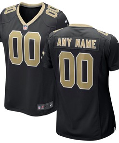 New Orleans Saints Womens Custom Game Jersey - Black Custom Jerseys Nfl - Robokeg
