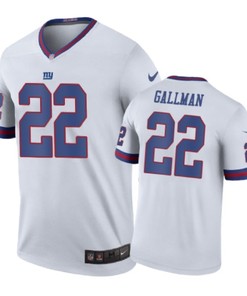 New York Giants #22 Wayne Gallman Nike Color Rush White Jersey - Robokeg