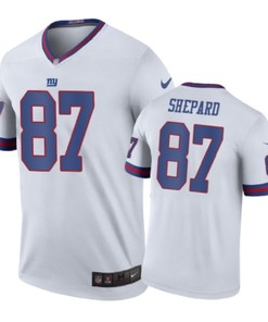 New York Giants #87 Sterling Shepard Nike Color Rush White Jersey - Robokeg