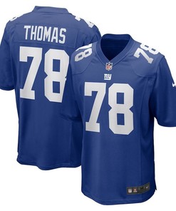 New York Giants Andrew Thomas Royal 2020 Nfl Draft First Round Pick Game Jersey - Robokeg