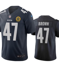New York Giants Cameron Brown Navy City Edition Vapor Limited Jersey - Robokeg