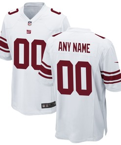New York Giants Custom Game Jersey White Custom Jerseys Nfl - Robokeg
