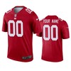 New York Giants Custom Red Inverted Legend Jersey - Robokeg