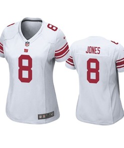 New York Giants Daniel Jones 2019 Nfl Draft White Game Womens Jersey - Robokeg