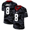New York Giants Daniel Jones #8 Nfl 2020 Camo Black Jersey - Robokeg