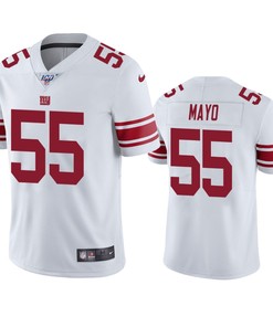 New York Giants David Mayo White 100th Season Vapor Limited Jersey - Robokeg