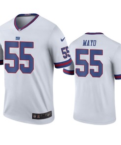 New York Giants David Mayo White Color Rush Legend Jersey - Robokeg