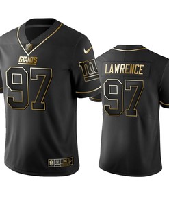 New York Giants Dexter Lawrence Black 2019 Vapor Limited Golden Edition Jersey - Robokeg