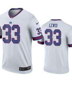 New York Giants Dion Lewis White Color Rush Legend Jersey - Robokeg