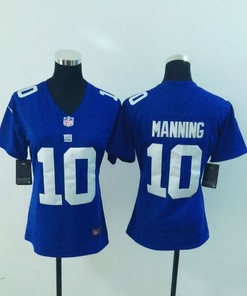 New York Giants Eli Manning #10 Nfl 2020 Blue Womens Jersey - Robokeg