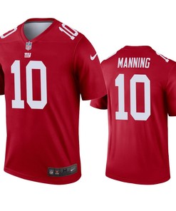 New York Giants Eli Manning Red Inverted Legend Jersey - Robokeg