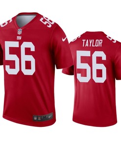 New York Giants Lawrence Taylor Red Inverted Legend Jersey - Robokeg
