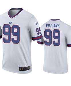 New York Giants Leonard Williams White Color Rush Legend Jersey - Robokeg