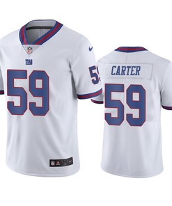 New York Giants Lorenzo Carter White Nike Color Rush Limited Jersey - Robokeg