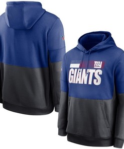 New York Giants Nfl 2020 Blue And Grey Hoodie Jersey - Robokeg