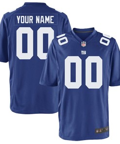 New York Giants Nike Custom Game Jersey - Royal - Robokeg