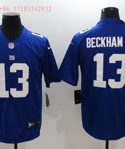 New York Giants Odell Beckham Jr #13 Nfl 2020 Cobalt Jersey Jersey - Robokeg
