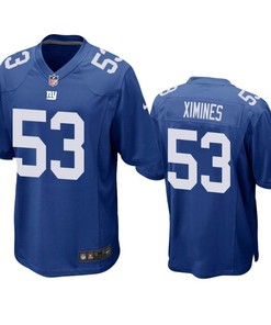 New York Giants Oshane Ximines 2019 Nfl Draft Royal Game Jersey - Robokeg